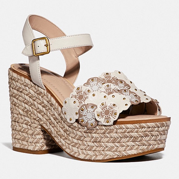Coach Shoes - Coach Jae Leather Peep Toe Casual Ankle Strap Sandals